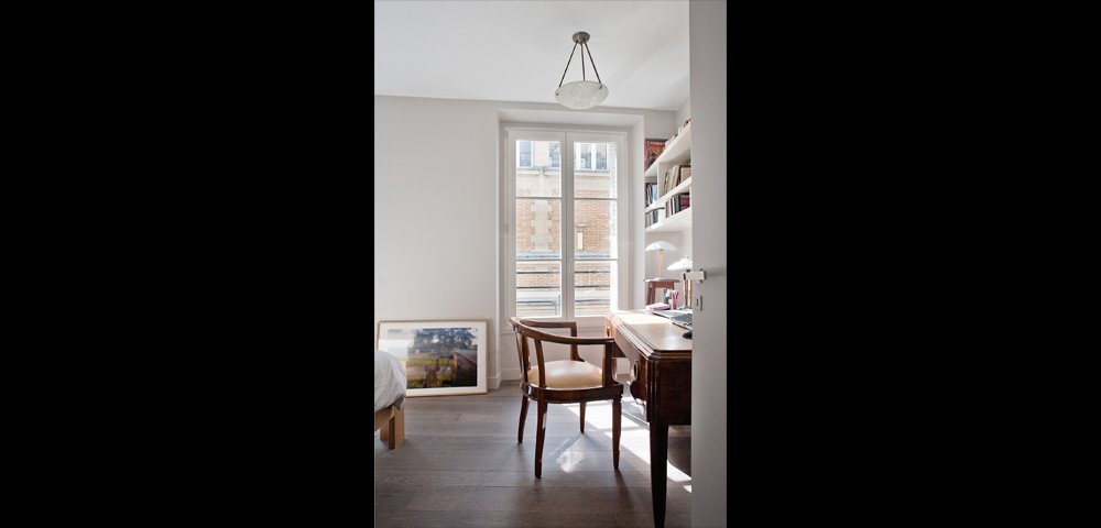 Rénovation d'appartement design à Paris : Chambre