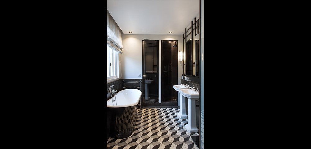 Rénovation d'une maison à Neuilly Sur Seine : salle de bain